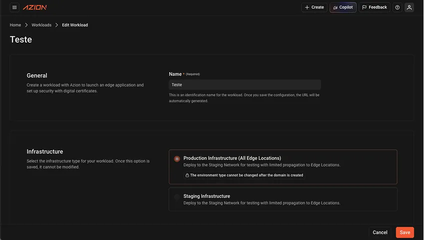 Exemplo de formulário com nome da entidade