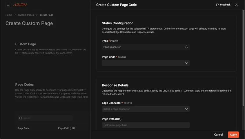 Exemplo de formulário com botão Apply